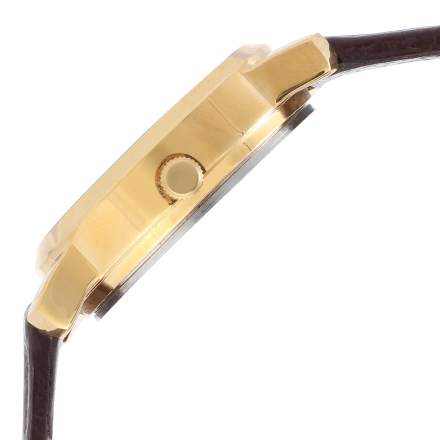 Sonata Workwear Champagne Dial Brown Leather Strap Analog Watch for Women