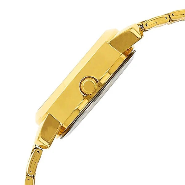 Sonata Champagne Dial Gold Metal Strap Analog Watch for Women