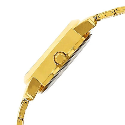 Sonata Champagne Dial Gold Metal Strap Analog Watch for Women