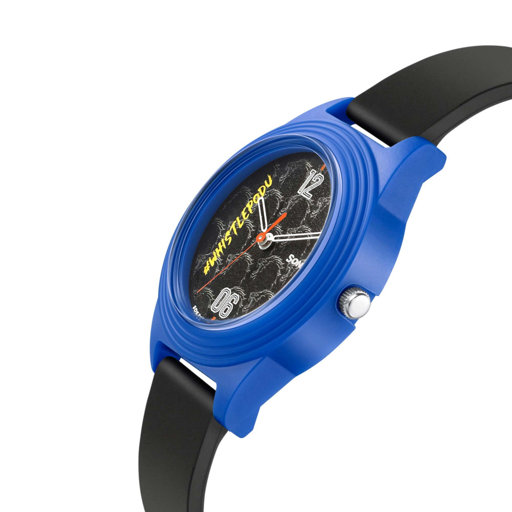 Sonata Csk Black Dial Women Watch With TPU Strap