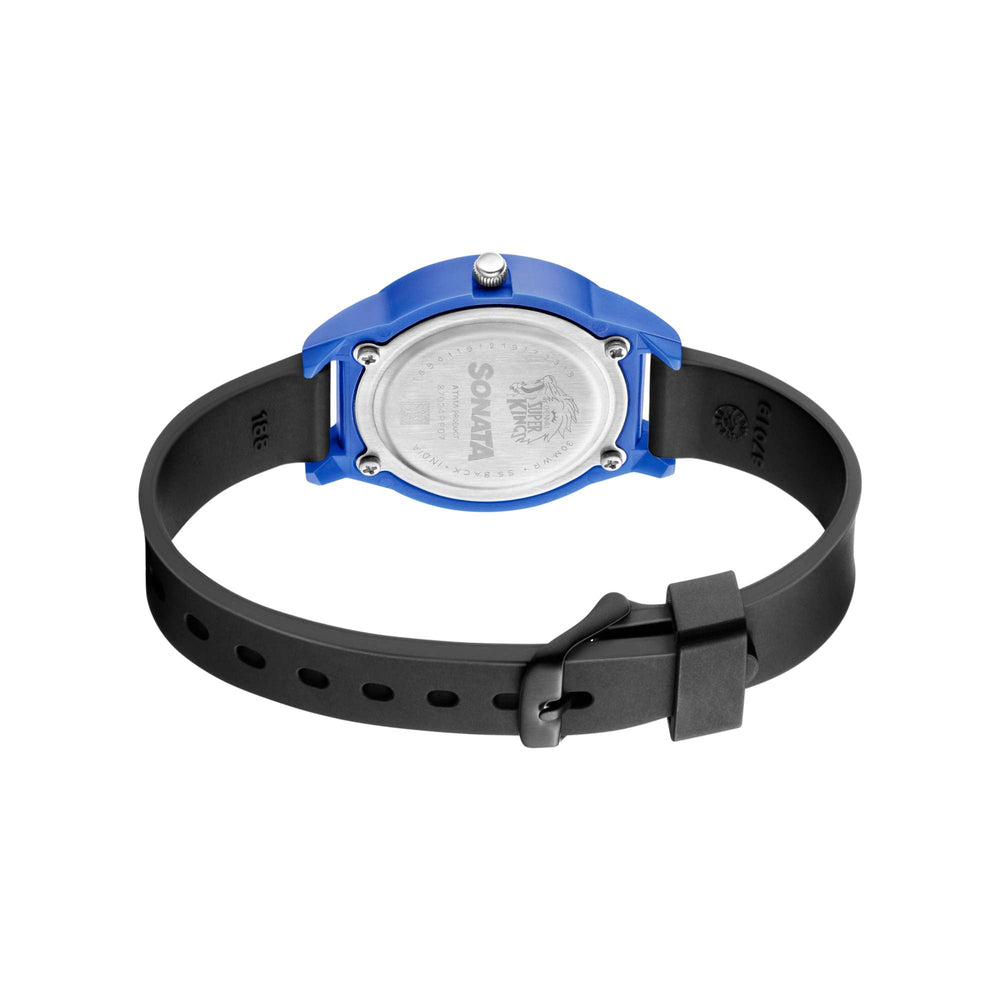 Sonata Csk Black Dial Women Watch With TPU Strap