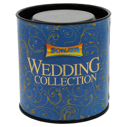 Sonata Wedding Quartz Analog Rose Gold Dial Stainless Steel Strap Watch for Women