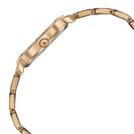 Sonata Wedding Bling Quartz Analog Green Dial Rose Gold Metal Strap Watch for Women