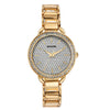 Sonata Wedding Bling Quartz Analog Silver Dial Rose Gold Metal Strap Watch for Women