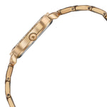 Sonata Wedding Bling Quartz Analog Silver Dial Rose Gold Metal Strap Watch for Women