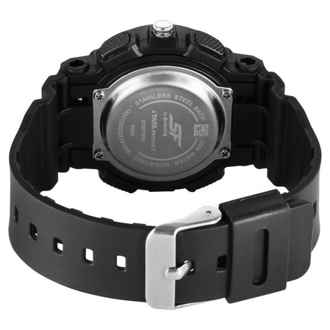 SF Striking Black & Gold Gear Unisex Watch - Unique Aesthetic with Robust Performance