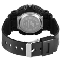SF Unisex Classic Black Watch with Silver Accents - Timeless Elegance for Every Occasion