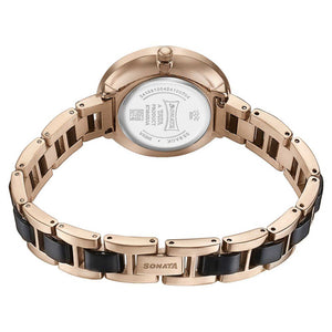 Sota Quartz Alog Multicoloured Dial Two Toned Stainless Steel Strap Watch For Women (87064KD01)