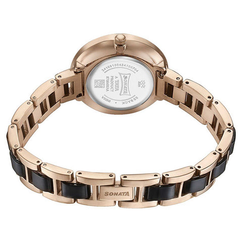 Sota Quartz Alog Multicoloured Dial Two Toned Stainless Steel Strap Watch For Women (87064KD01)