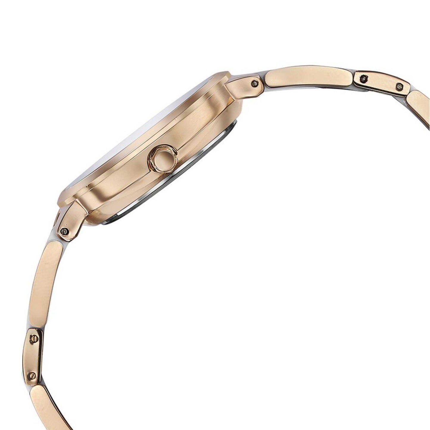 Sonata Quartz Analog Silver Dial Two Toned Stainless Steel Strap Watch For Women