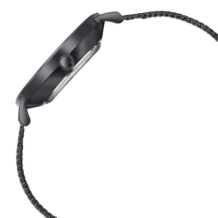 Sota Quartz Alog Black Dial Black Stainless Steel Strap Watch For Women (87067NM01)