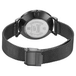 Sota Quartz Alog Black Dial Black Stainless Steel Strap Watch For Women (87067NM01)