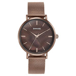 Sota Quartz Alog Brown Dial Brown Stainless Steel Strap Watch For Women (87067QM01)