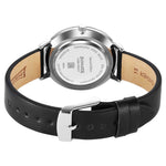 Sonata Silver Hindi Calligraphy Dial Leather Strap Analog Watch For Women