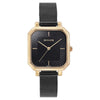 Sonata Modern Edit Quartz Analog Black Dial Black Stainless Steel Strap Watch For Women