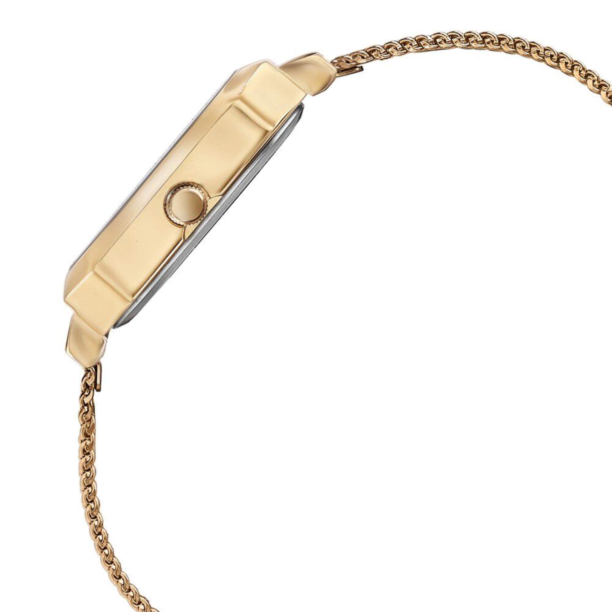 Sonata Modern Edit Quartz Analog Pink Dial Rose Gold Stainless Steel Strap Watch For Women