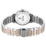 Sonata Fashion Analog Blue Dial Dual Tone Stainless Steel Strap Watch For Women