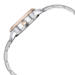 Sonata Fashion Analog Black Dial Dual Tone Stainless Steel Strap Watch For Women