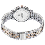 Sonata Fashion Analog Black Dial Dual Tone Stainless Steel Strap Watch For Women