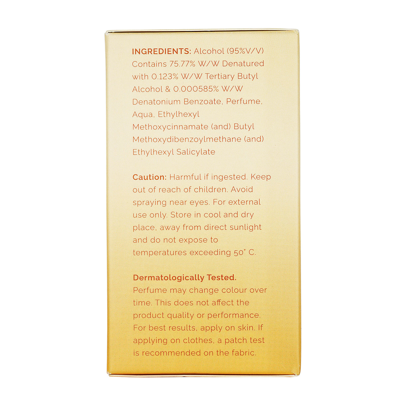 Skinn 24Seven Caramel 100 ml Eau De Parfum 