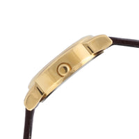Sonata Gold Dial Leather Strap Analog Watch for Women