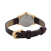 Sonata Gold Dial Leather Strap Analog Watch for Women