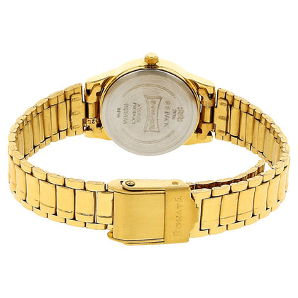 Sonata Quartz Analog White Dial Stainless Steel Strap Watch for Women