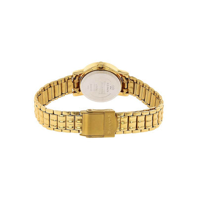 Sonata Quartz Analog Champagne Dial Stainless Steel Strap Watch for Women