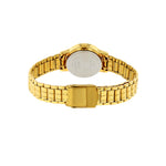 Sonata Quartz Analog Champagne Dial Gold Stainless Steel Strap Watch for Women