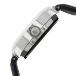 Sonata Act Safety Watch White Dial Women Watch With Leather Strap