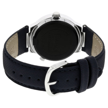 Sonata Act Safety Watch White Dial Women Watch With Leather Strap