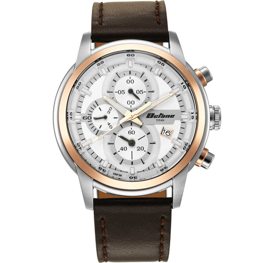 Titan Octane Silver Dial Analog with Date Stainless Steel Strap Watch for Men