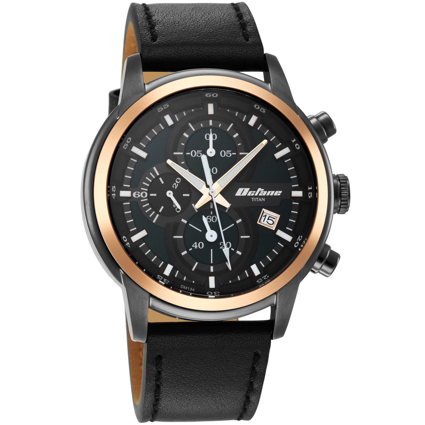 Titan Octane Silver Dial Chronograph Watch for Men