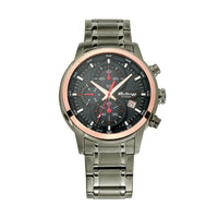 Titan Octane Black Dial Grey Stainless Steel Chronograph Watch for Men