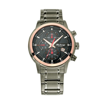 Titan Octane Black Dial Grey Stainless Steel Chronograph Watch for Men