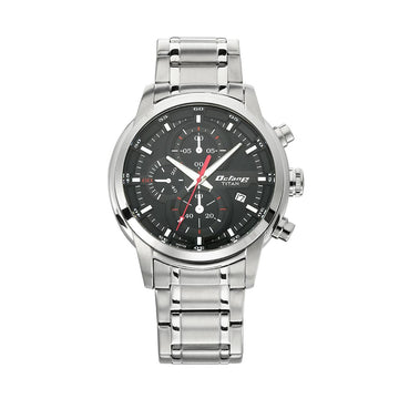 Titan Octane Chrono Black Dial Stainless Steel Strap watch for Men