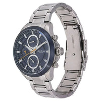 Titan Octane Blue Dial Quartz Multifunction Stainless Steel Strap watch for Men