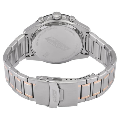 Titan Quartz Chronograph Black Dial Stainless Steel Strap Watch for Men