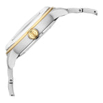 Titan Golden Heart Skeletal Automatic Analog with Silver Dial Dual-Tone Stainless Steel Strap Watch for Men