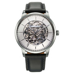 Titan Silver Dial Brown Leather Strap Automatic Watch For Men