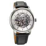Titan Silver Dial Brown Leather Strap Automatic Watch For Men