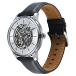 Titan Silver Dial Brown Leather Strap Automatic Watch For Men