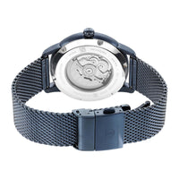 Titan Mechnaical Blue Dial Analog Stainless Steel Strap Watch for Men