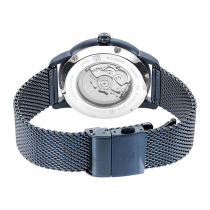 Titan Mechnaical Blue Dial Analog Stainless Steel Strap Watch for Men