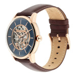 Titan Automatics Blue Dial Automatic Leather Strap watch for Men