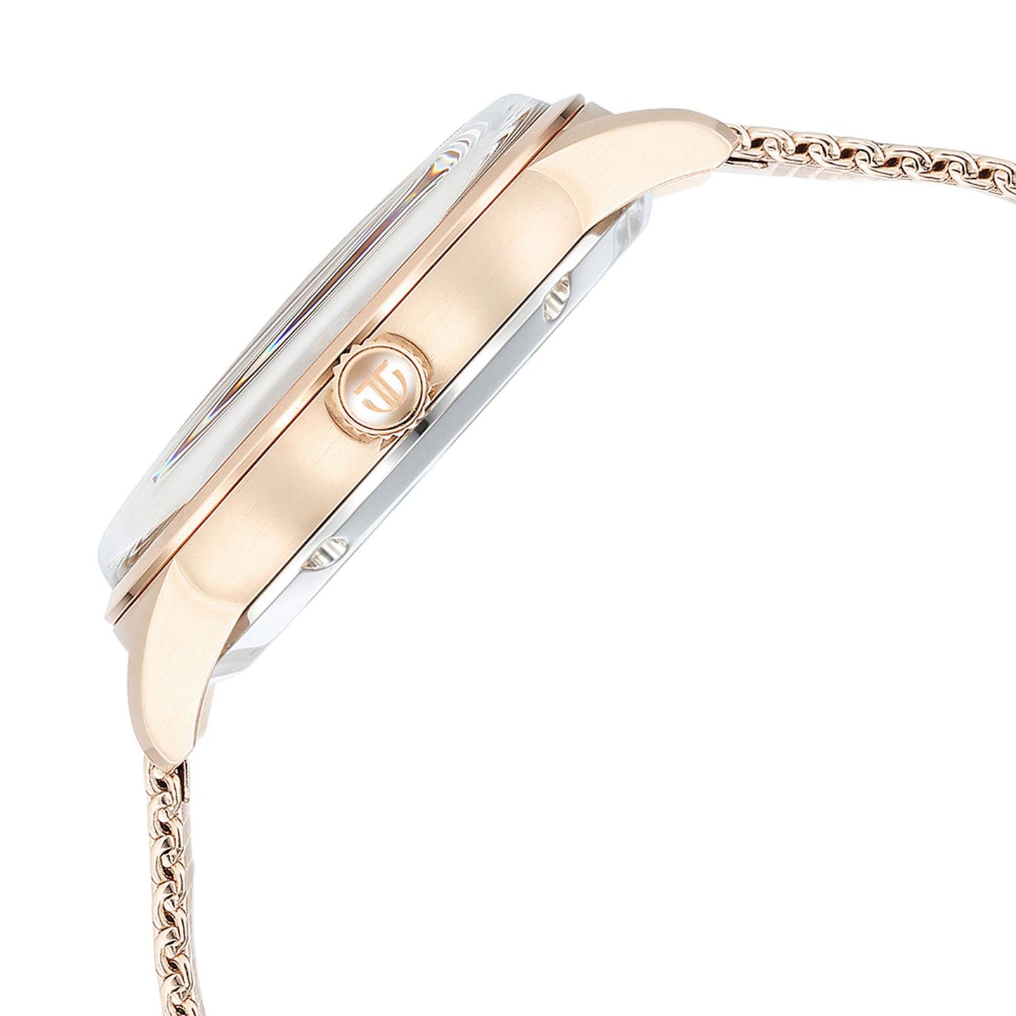 Titan Skeletal Automatic Gold Dial Gold Stainless Steel Strap Watch for Men