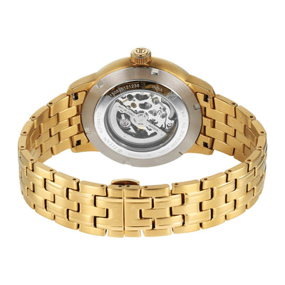Titan Green Dial Gold Stainless Steel Strap Concealed Automatic Watch for Men