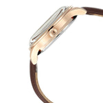 Titan Automatic Blue Dial Brown Leather Strap Watch for Men