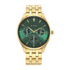Titan Green Dial Gold Stainless Steel Strap Multifunction Watch for Men