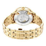 Titan Metal Mechanicals Golden Dial Golden Stainless Steel Strap Watch for Men